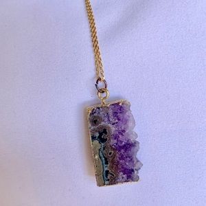 Druzy necklace